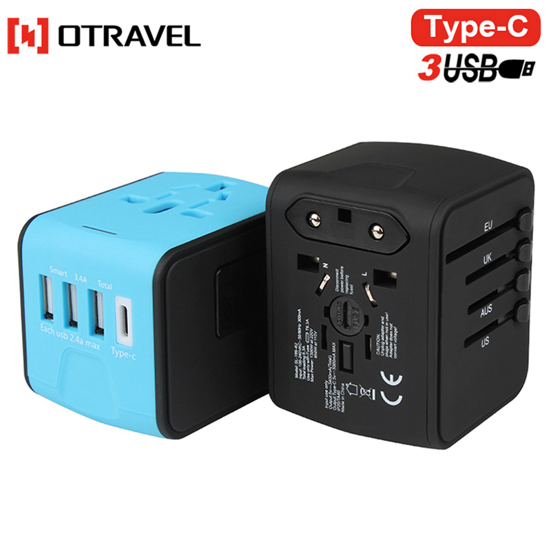 SL-199-T 4포트 멀티어댑터 USB 3포트+C type포트 5V 3.4A