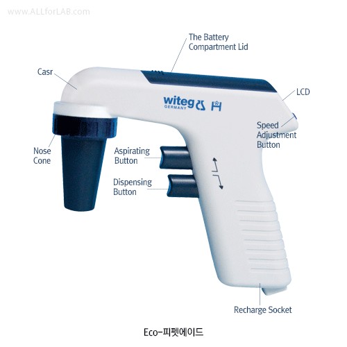 Witeg® 프리미엄급 피펫에이드 with LCD Display