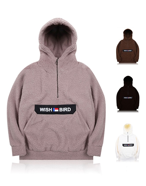 WISHBIRD 탐 아노락 양털 후드