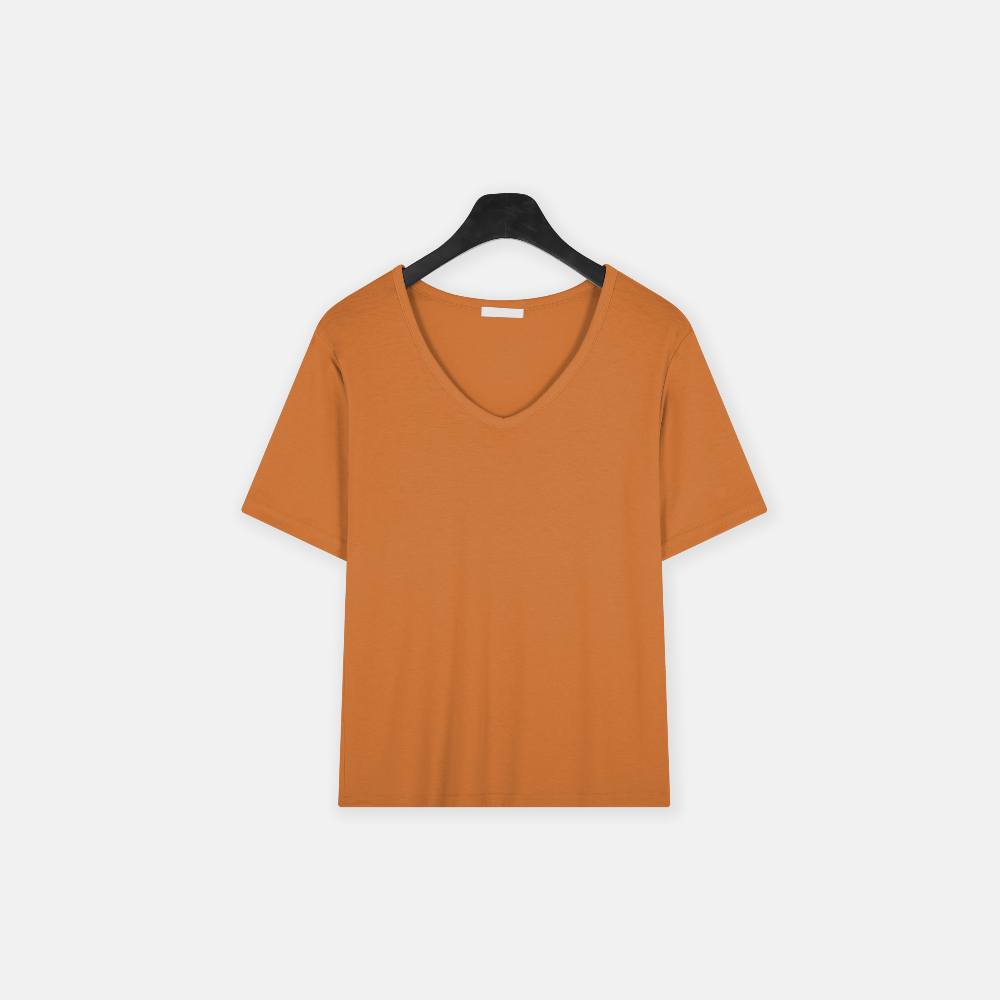 반팔 티셔츠 오렌지 색상 이미지-S1L39
