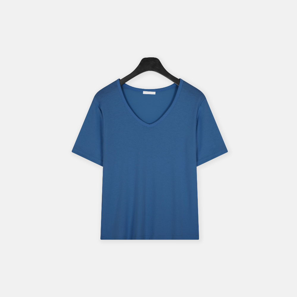반팔 티셔츠 네이비블루 색상 이미지-S1L38