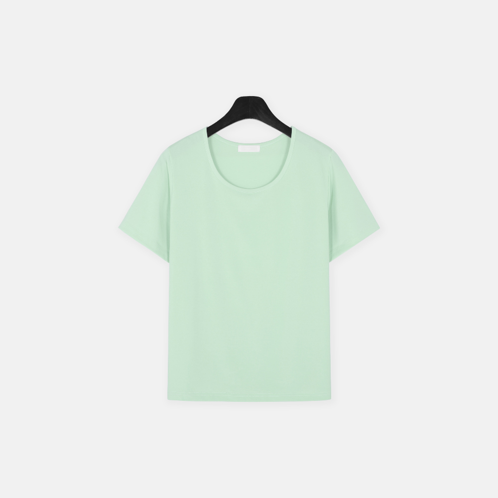 반팔 티셔츠 민트 색상 이미지-S1L15