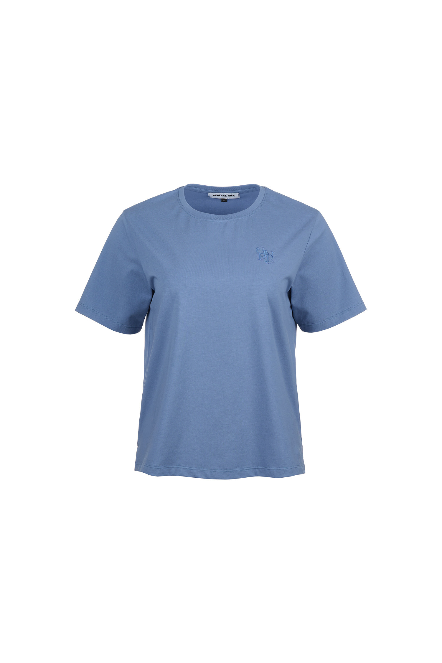 WOMAN GNRL 실켓 스판 티셔츠 [BLUE]