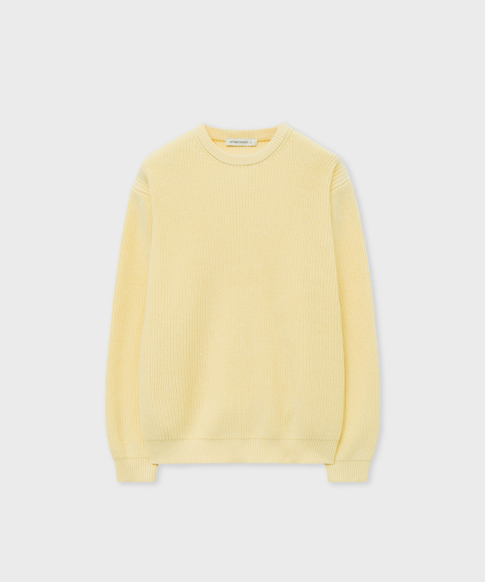 Hachi Elbow Volume Pullover_Yellow