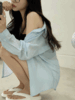 [장마준비!] 이프 오버핏 여름 간절기 시스루 남방셔츠 nb (4color)