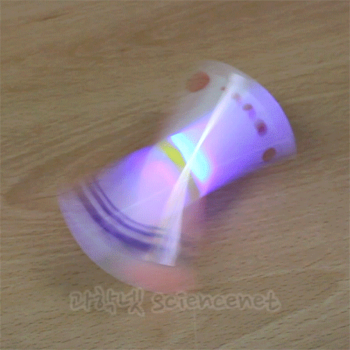 창작용 애니메이션 착시회전팽이 (LED형) (5인용)