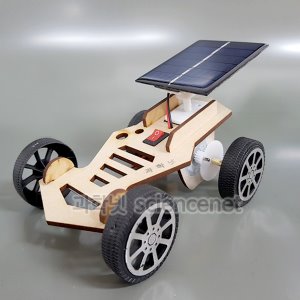 UB 태양광 자동차 A1  /각도조절가능 태양광전지판 충전콘덴서 나무 자동차 만들기
