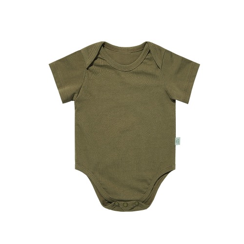 [a.toi baby] organic shorty bodysuit gray khaki - 마르마르