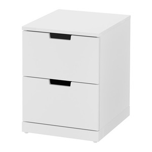 이케아 NORDLI 노르들리 2칸서랍장, 화이트 892.398.28