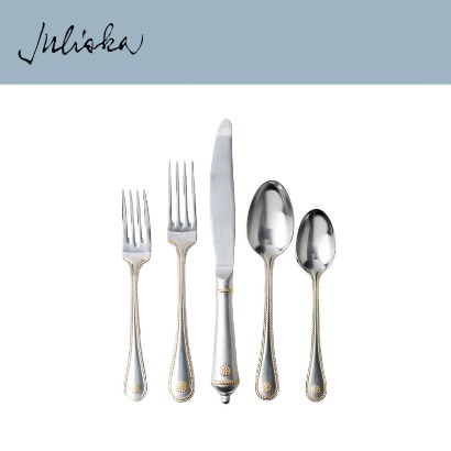 Juliska 베리 앤 스레드 Berry &amp; Thread 5pc Setting - Bright Satin/ Gold (2인조 / 10p) 관부가세 포함