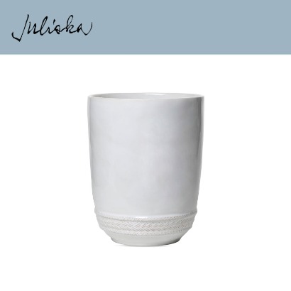 Juliska 르 빠니에 Le Panier Wastebasket - Whitewash (1pc) 8 x 10 in (20*25cm) 관부가세 포함