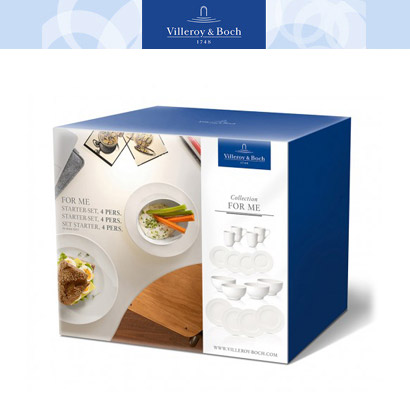 [해외][Villeroy&amp;Boch] 빌레로이앤보흐 For Me 16 Piece Set : Service for 4