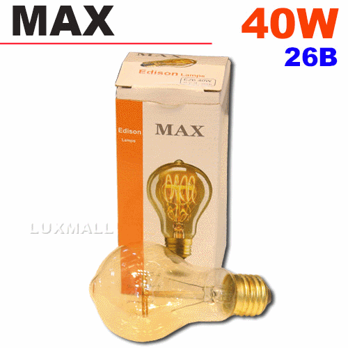 (MAX) 에디슨전구 40W A60 26베이스 백열형