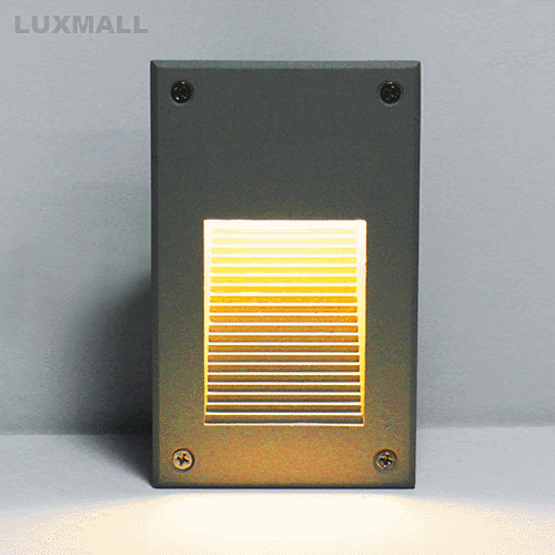 LED 5W 롱사각 계단 매입등 블랙,그레이(95x156)