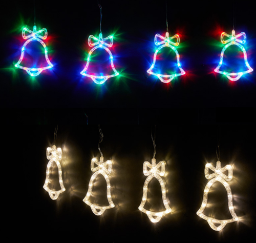 LED 크리스마스조명 LED 커튼조명 벨 종모양 트리전구 백색 웜화이트 4색칼라 청색