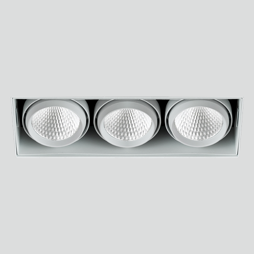 LED COB 멀티 라인 트림리스 사각 3구 매입 중 백색,검정 (타공:330x120)