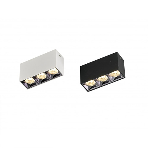 LED 15W 이튼 공삼R 직부등 화이트,블랙 (오스람칩)