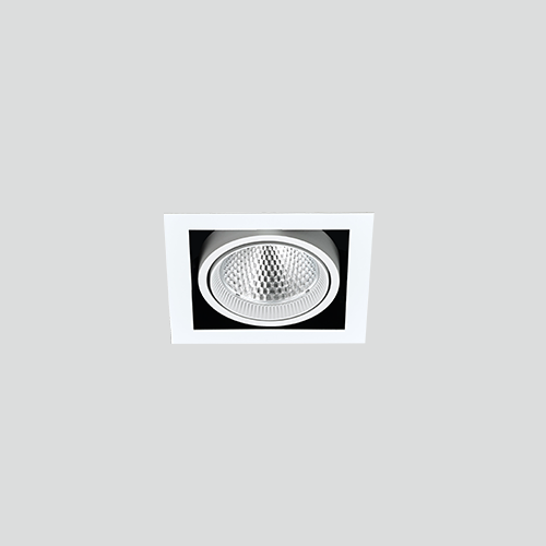 LED COB 멀티네오 사각 1등 매입 백색,흑색 (타공:160x160)
