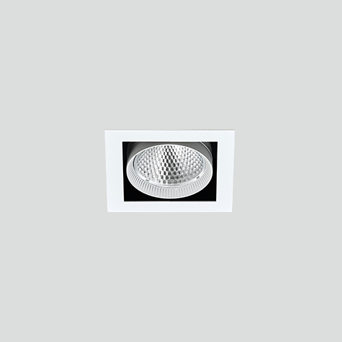 LED COB 멀티네오 사각 1등 매입 백색,흑색 (타공:145x145)