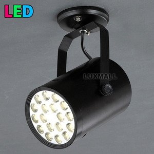 원통 직부 파워 LED 12W 검정