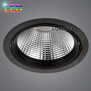 LED COB 30W,50W 34 원형 매입 흑색 200파이