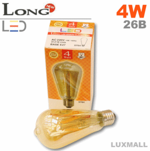 (코스모스) LONG LED 에디슨 ST64 4W 26베이스