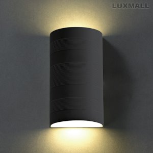 LED 8W 반원 방수형 벽등 블랙
