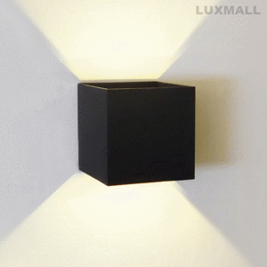 LED 6W 필각도 외부 벽등 블랙
