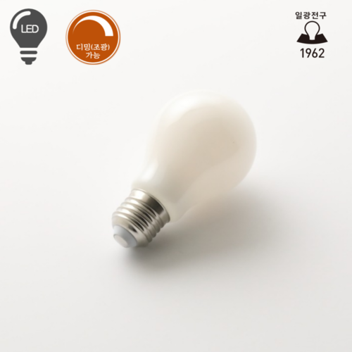 일광 LED 디밍전구 벌브 A60 8W 밝기 조절 램프 전구색 백열전구 대체형
