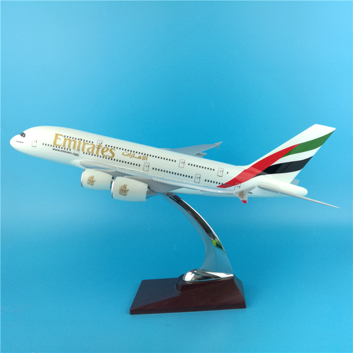 36cm 에미레이트 항공 A380 수지소재 비행기 모형1:200선물세트