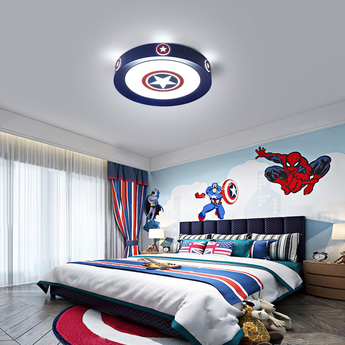 남자 아이방 꾸미기 침실 조명 전등 LED 캡틴아메리카 마블 어벤져스