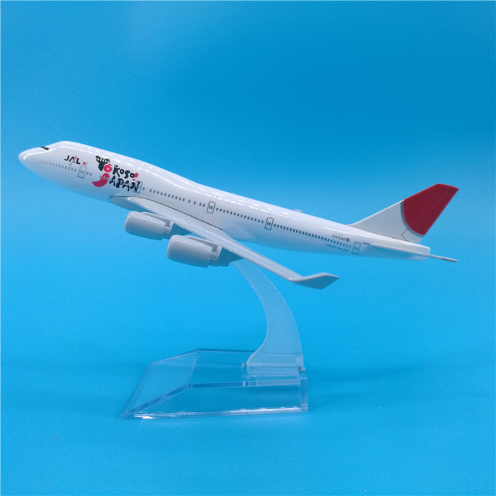 금속 일본 항공 보잉 B 74716cm 비행기 모형 장식품. 선물 JAL Airlines Model