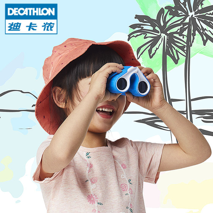 Decathlon 망원경 키덜트 장식 고화질 고출력 8 회 미러 야외 소형 휴대용 쌍안경 QUOP