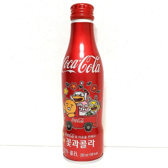 2018 코카콜라 만화 캐릭터 기념판 알루미늄 병 콜라 250ml 오리지널 굿