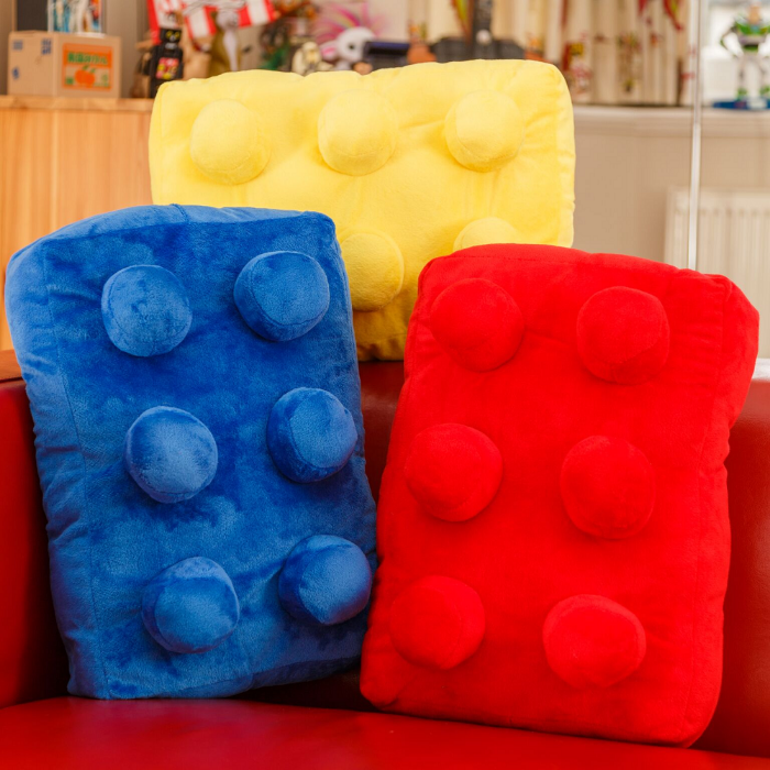 레고 블럭 쿠션 인형 방석 베개