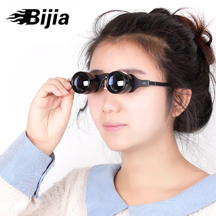 BIJIA 낚시 쌍안경 10 배 드리프트와 클로즈 스포츠 스페셜 패션 미러 색안경 형 헤드 안경