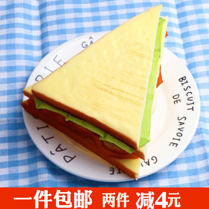 진짜 빵 샌드위치 모형 케이크 가게 장식장 찬장 모형 음식 놀이 소품 전시