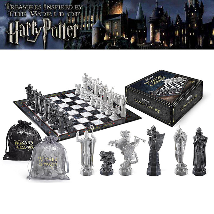 Harry Potter Chess Wizard Chess Monopoly Checkers 체스 보드 게임 주변의 Harry Potter