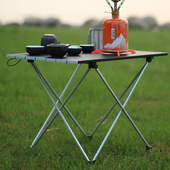 접이식 책걸상 세트 야외 비치 휴대용 초경량 알루미늄 판넬 테이블에 캠핑 차 마시기 테이블