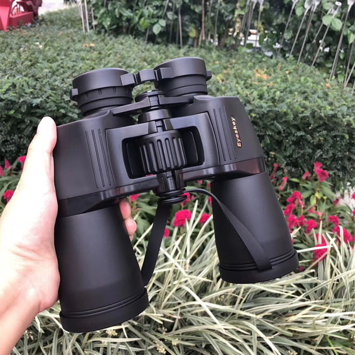 야외 사냥 산림 순찰 및 저조도 야간 투시경을위한 Esky 10X50 고배율 대형 접안 렌즈 HD 쌍안경