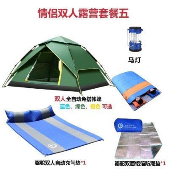 2 베드룸 텐트 야외 2 베드룸 및 1 개의 거실 3-5-6-8-12 명 야외 캠핑 더블 레이어 두꺼운 폭풍우 텐트