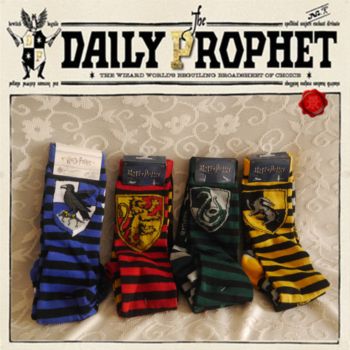 Harry Potter 정품 주변 호그와트 Fourth Academy Socks Set Harry Potter