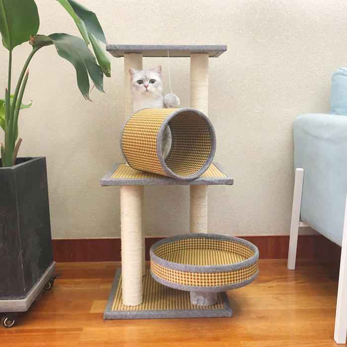 야옹 부인 고양이 등반 캣타워 나무 고양이 선반 사계절 유니버설 고양이 쓰레기 고양이 긁적 포스트 매트 고양이 점프 플랫폼 트리 하우스 고양이 빌라