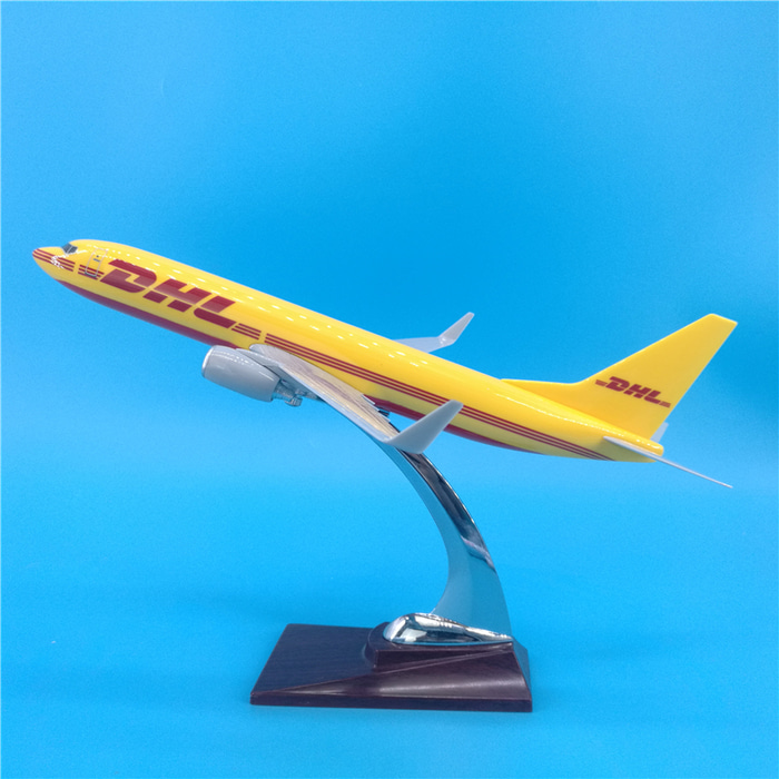 30cm 돈호쾌적 DHL 보잉B737 모형항공기 설치 물류회사 선물