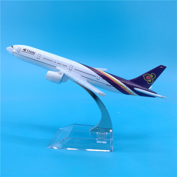 16cm 타이항공 보잉 B777 금속비행기 모형 타이항공 선물세트 소장 Thai Airways