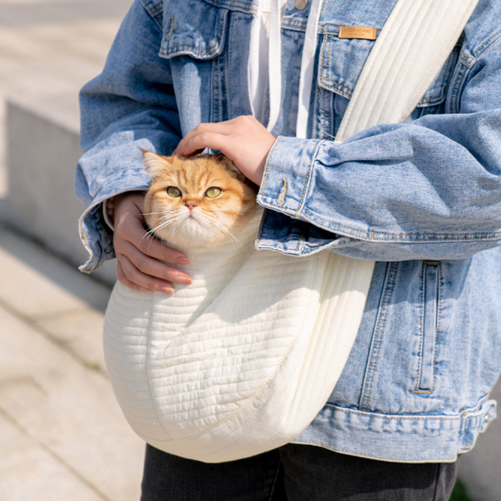 강아지 산책가방 슬링백