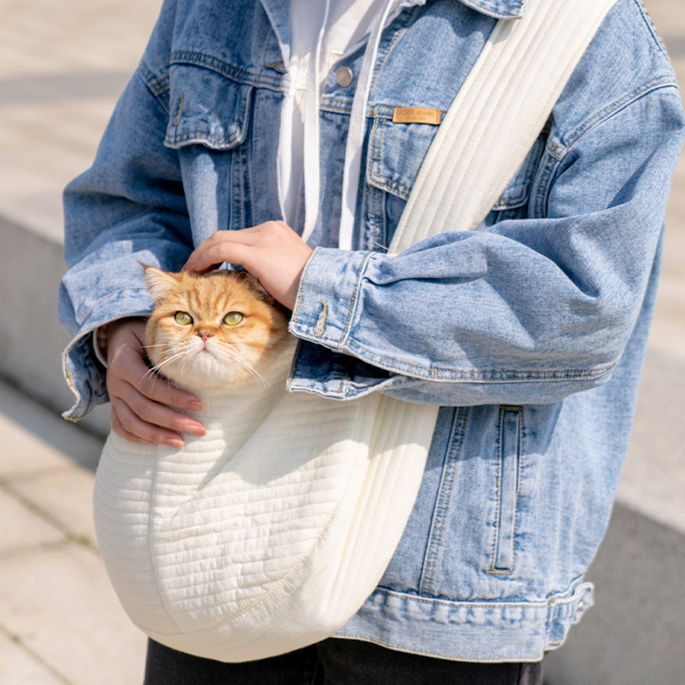 강아지 산책가방 슬링백