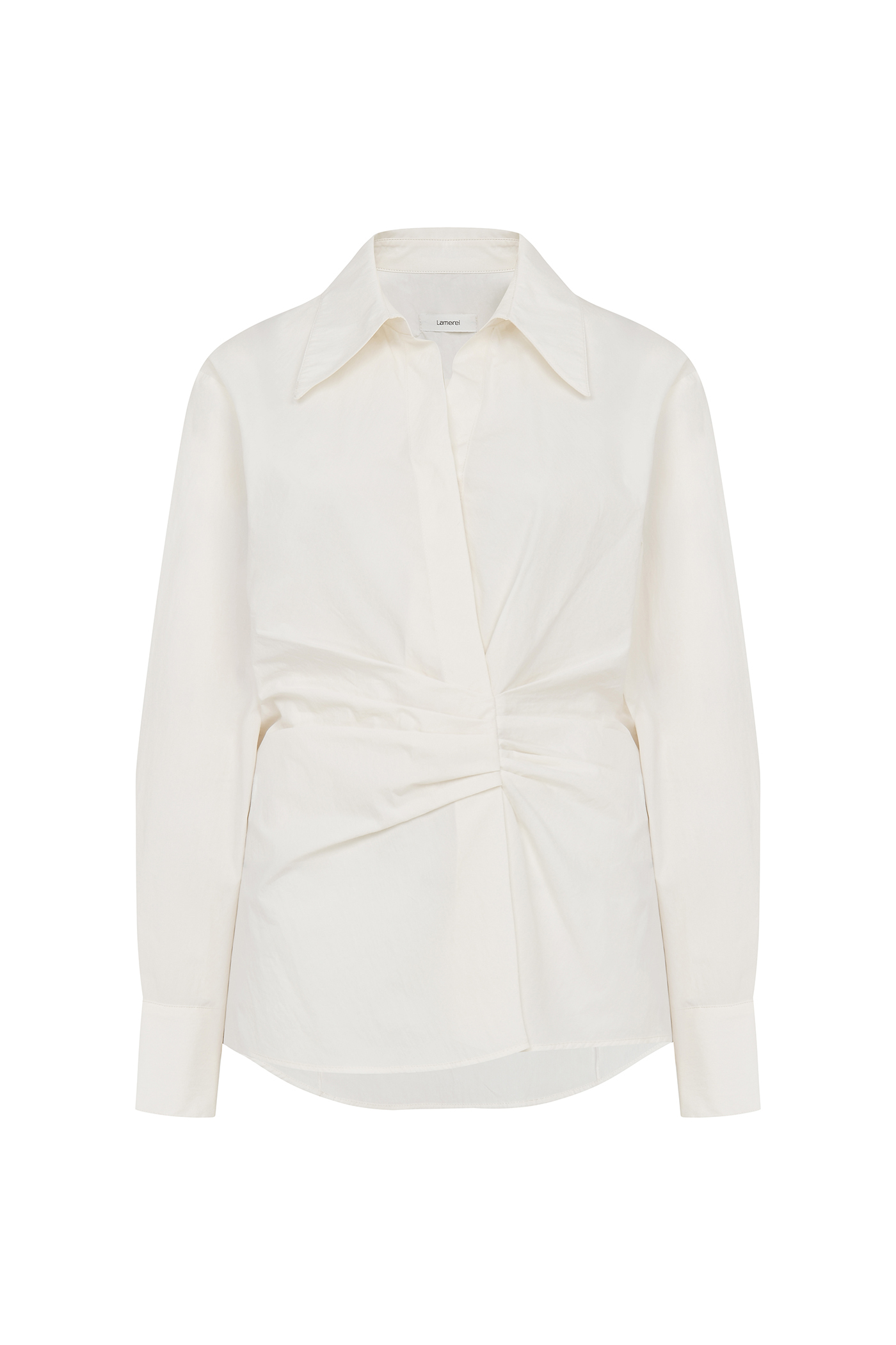 Wrap Shirt Blouse[LMBCSPSH304]-Ivory