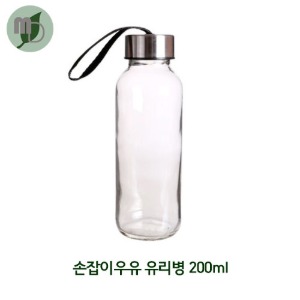 손잡이우유 200ml 유리병 1박스(64개)