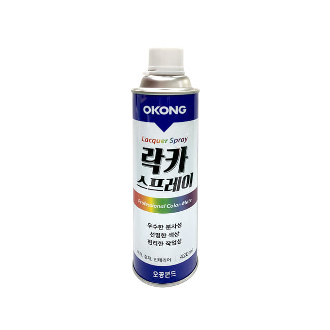 오공 OK-334 락카 스프레이 도색 도장 락카페인트 주황색 420ml 10개